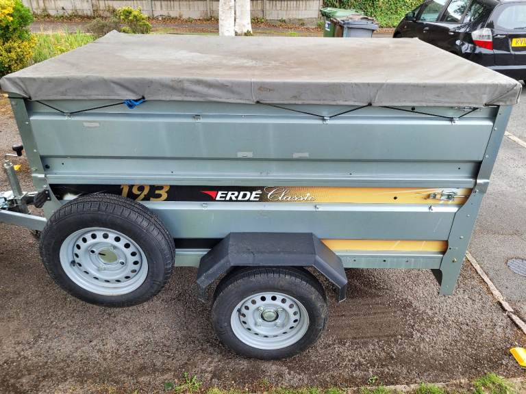 Erde 193 double height metal car trailer 