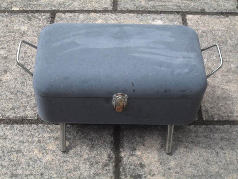 Portable Mini BBQ Grill - Grey, 420mm x 230mm x 260mm
