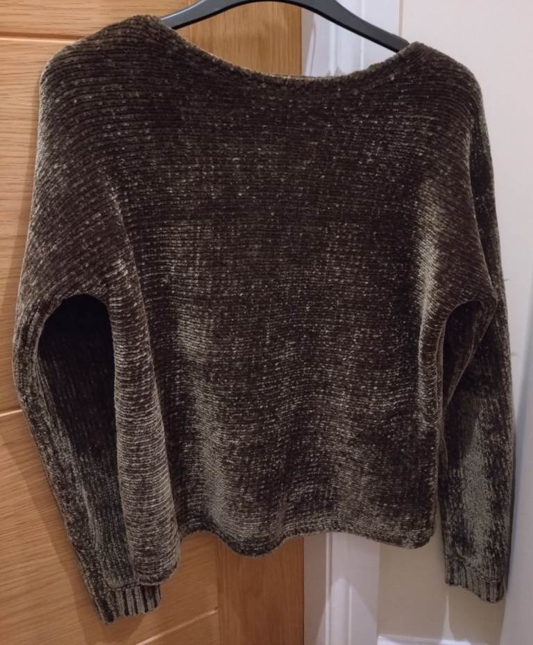 M&Co Kylie Girls Olive Green Jumper 9-10 Years