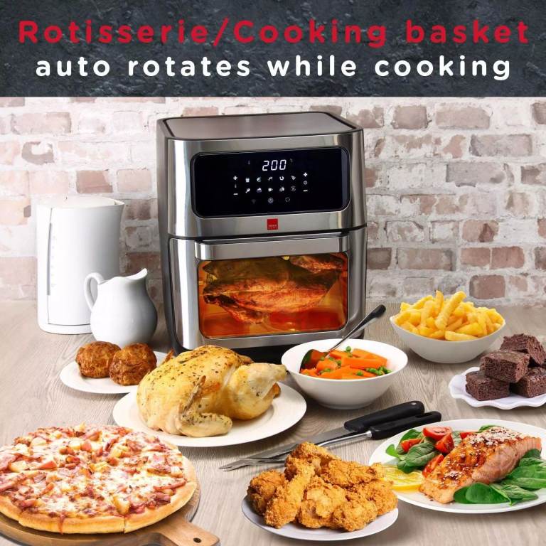 Sensio Home 12L Air Fryer Oven, Rotisserie, Dehydrator, 10 in 1, 1800W