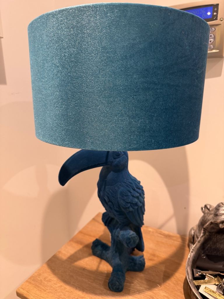 Teal Toucan Lamp