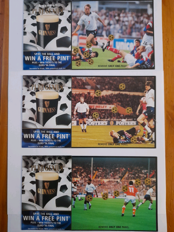 GUINNESS EURO 96 England Scratchcards