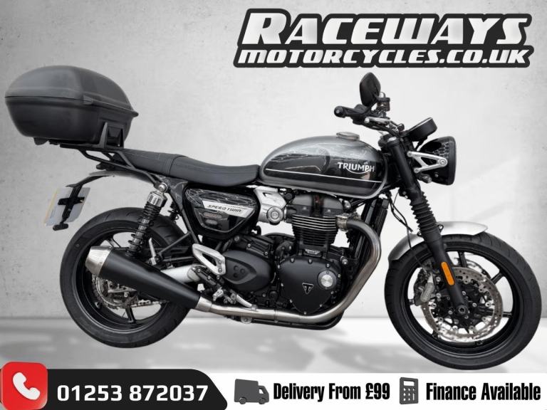TRIUMPH SPEED TWIN 2019 19 REG 8,167 MILES SILVER USED MOTORCYCLE 1200CC