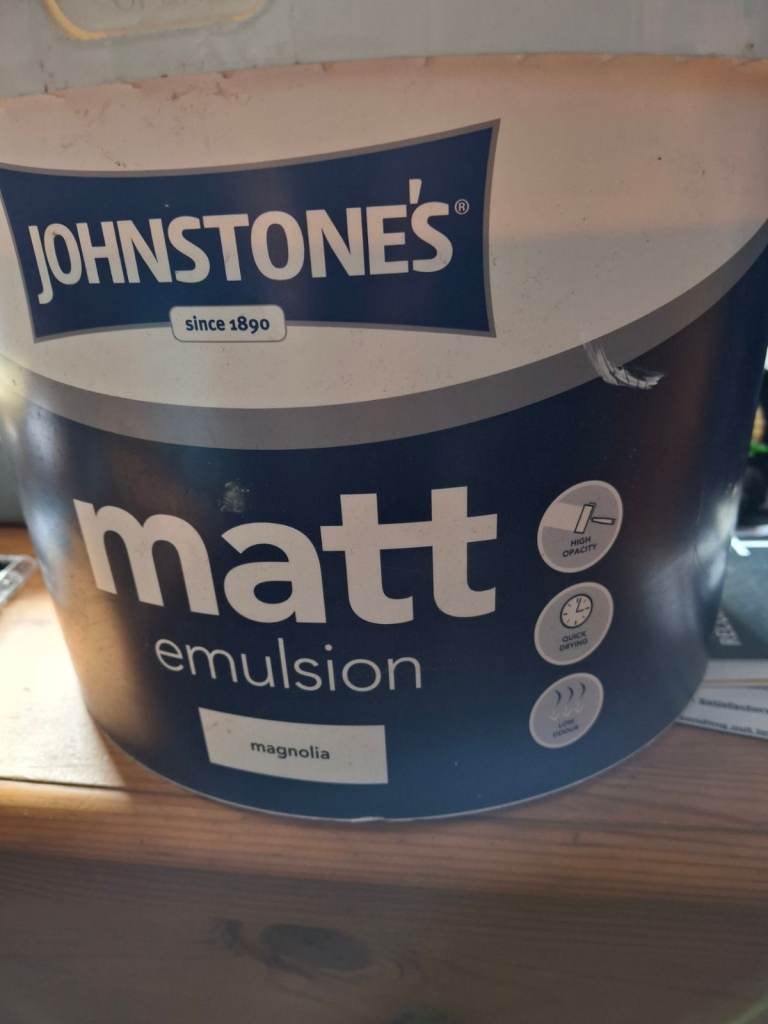 FREE 10L johnstones matt paint     Pending Collection