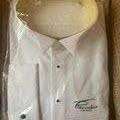  Piscador White 100% Cotton Marcella Dress Shirt with Front Studs. 