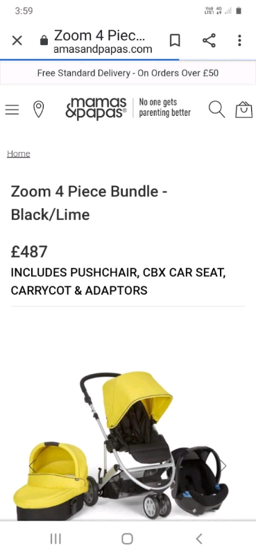 Mama's and papas 3 in one zoom