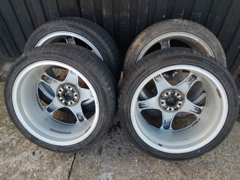 18" FORD FOCUS MONDEO CONNECT ALLOY WHEELS & AS NEW MATCHING 235/40/R18 TYRES 