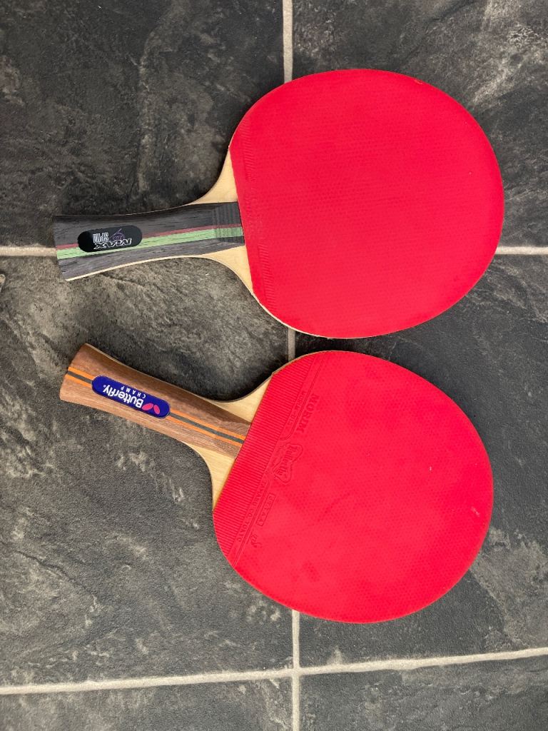 Butterfly & Dunlop Table Tennis Rackets (2)