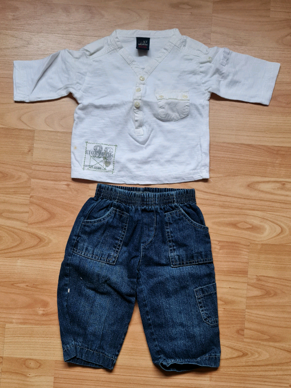 Baby clothes - top t-shirt and pants  - clothes / clothing