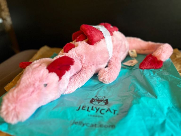 Jellycat heart dragon 