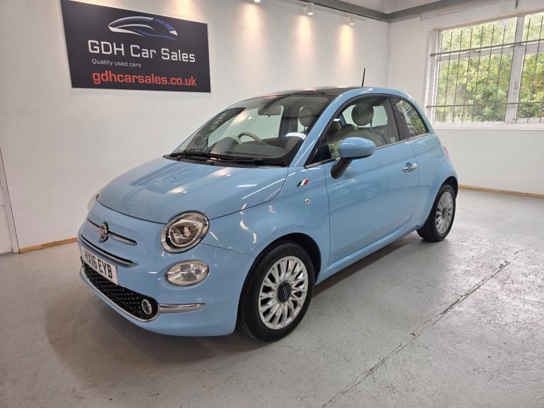 2016 Fiat 500 1.2 Lounge Hatchback 3dr Petrol Manual Euro 6 (s/s) (69 bhp)