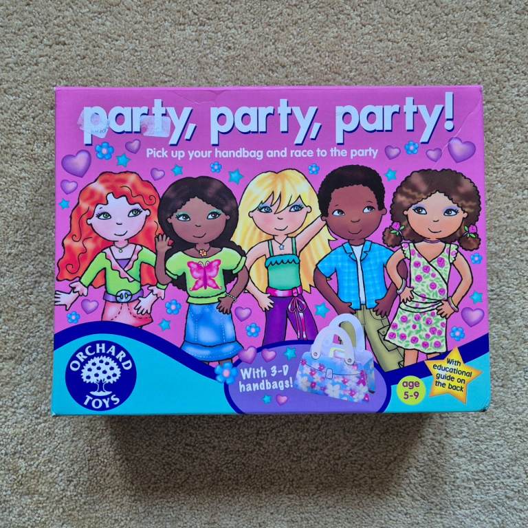 Party, Party, Party! by Orchard Toys - kids children board game - 1 piece missing