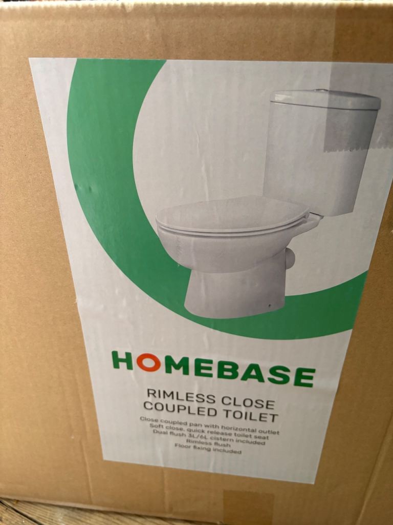 Brand new toilet in box