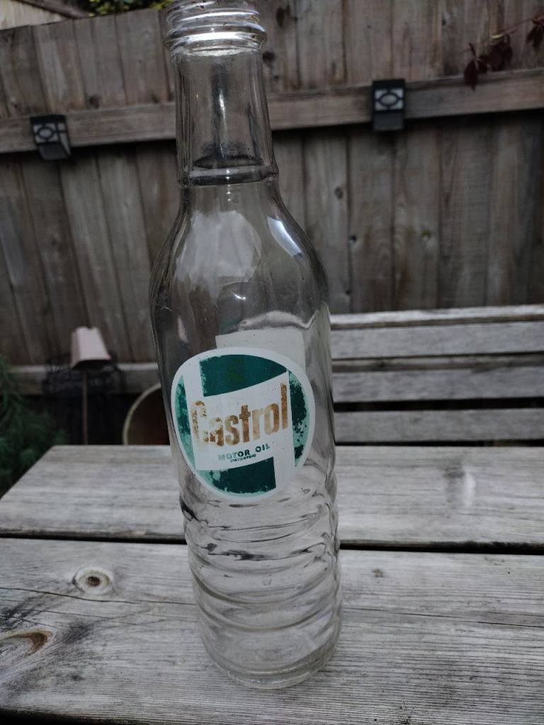 Vintage Castrol Glass Bottle – Collectible