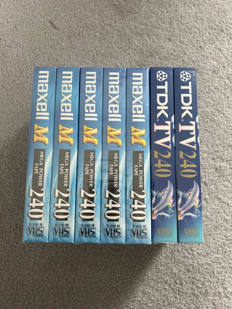 Blank VHS Tapes - New Sealed