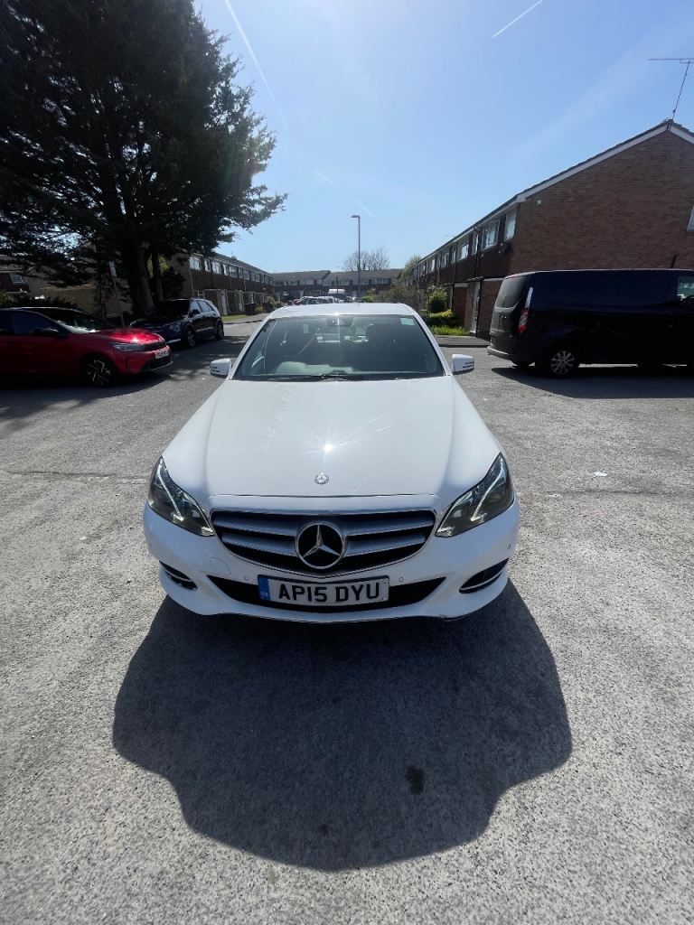MERCEDES E-class,2015,white,long MOT,high mileage,good condition in and out.drives good.saloon.