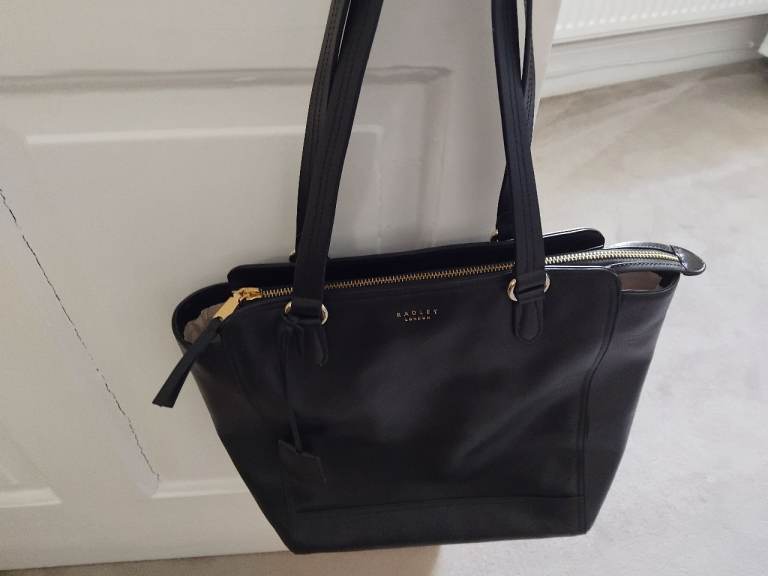 Radley London Black Leather Laptop Bag – Good Condition