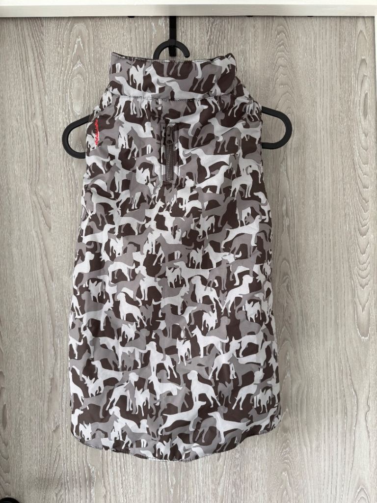 Trespass Camo Dog Printed Raincoat - Size L - Grey Charly
