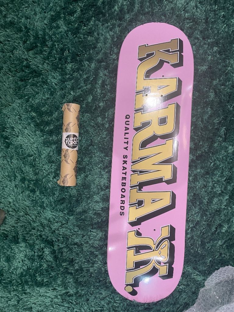 Karma 8.25 Skateboard Deck – Pink, New