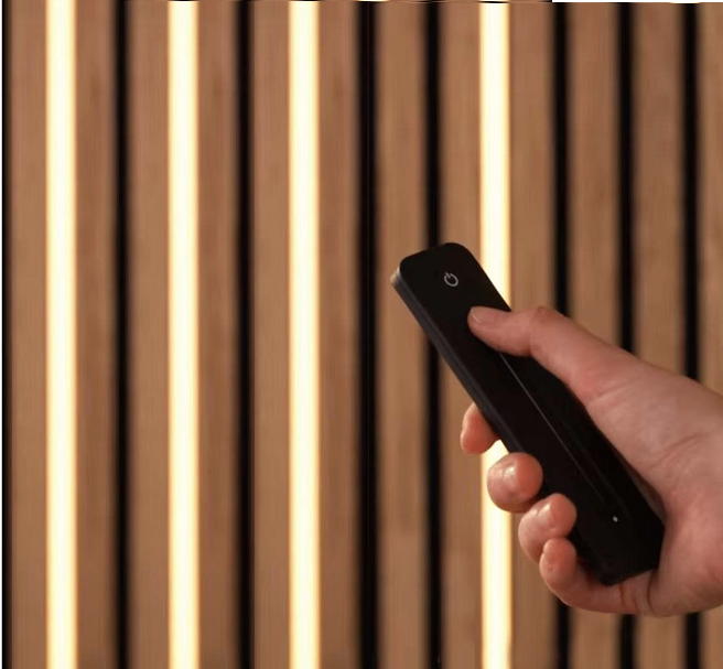 Black Invisible Light Strip Kit (x4 Lights) for Acoustic Wall Panels inc Wireless Remote