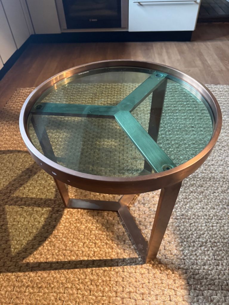 Made - Copper Coloured Side Table 