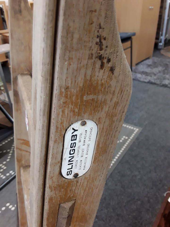 Vintage solid oak Slingsby sack truck Low Cost Moves 2nd Hand Furniture STALYBRIDGE SK15 3DN