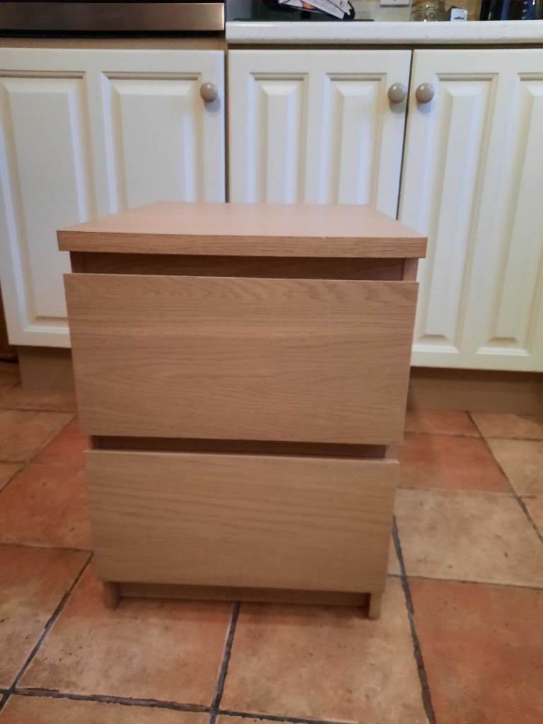 Two Bedside 2-drawer Units (IKEA)