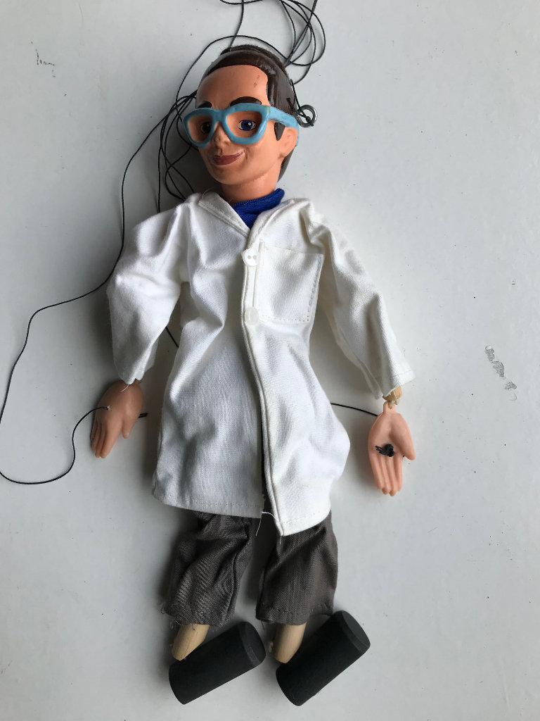 New Rare Vintage Thunderbirds String Puppet - Brains