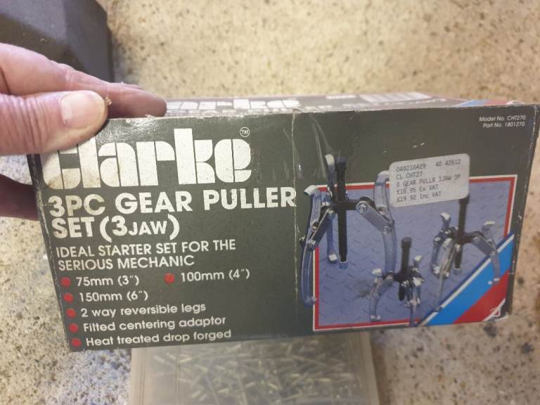 Clarke 3 piece gear puller