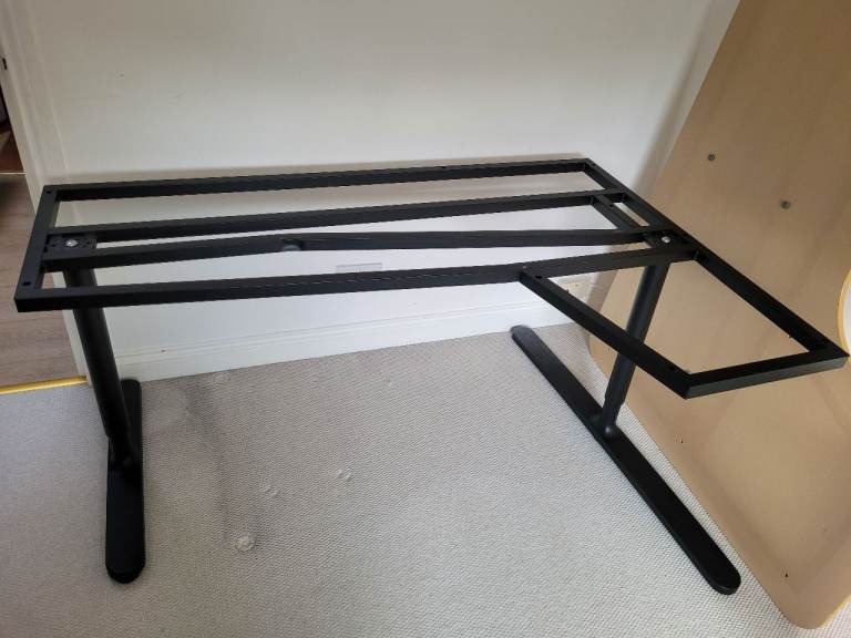Ikea Bekant Black Metal Corner Desk Frame – Good Condition