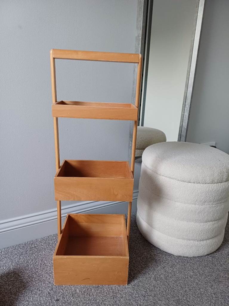 Wooden Storage Unit with 3 shelves 