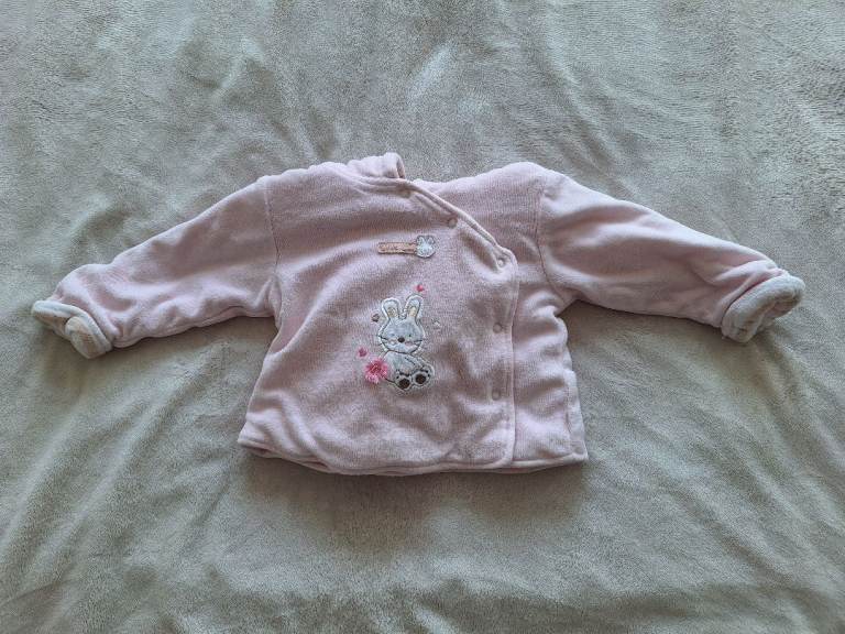 Pink Hooded Jacket Zip Zap Size 6-9 Months 