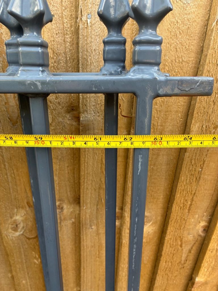 Iron Gates in grey galvanised 