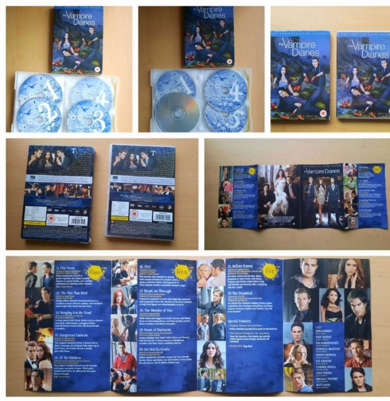 Vampire Diaries: The Complete Third Season (DVD 2013) 5 Disc Set