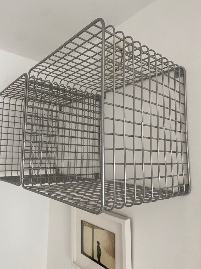 Wire shelves