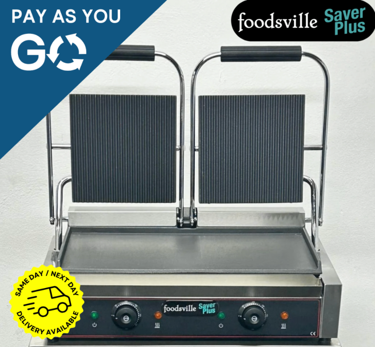 PAY AS YOU GO - New Foodsville Saver Plus Twin Contact Grill – 13 Amp Plug In & Go!
