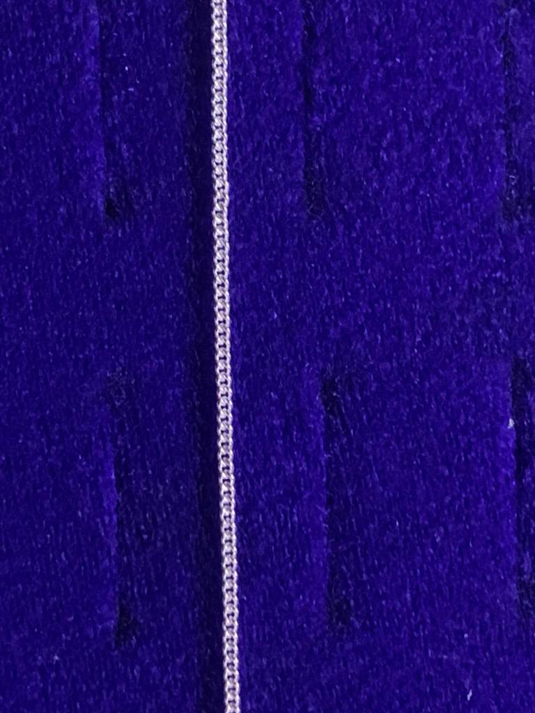 Fine Sterling Silver 18" 1.5 mm curb chain necklace 