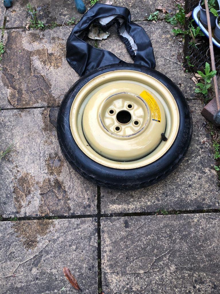 MAZDA MX5 series original spare wheel and tyre (never used) and cover 