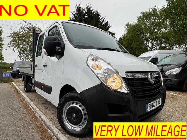 2018 Vauxhall Movano 2.3 CDTI H1 Crew Cab Dropside **ONLY 33,000 MILES** CHASSIS CAB Diesel Manual