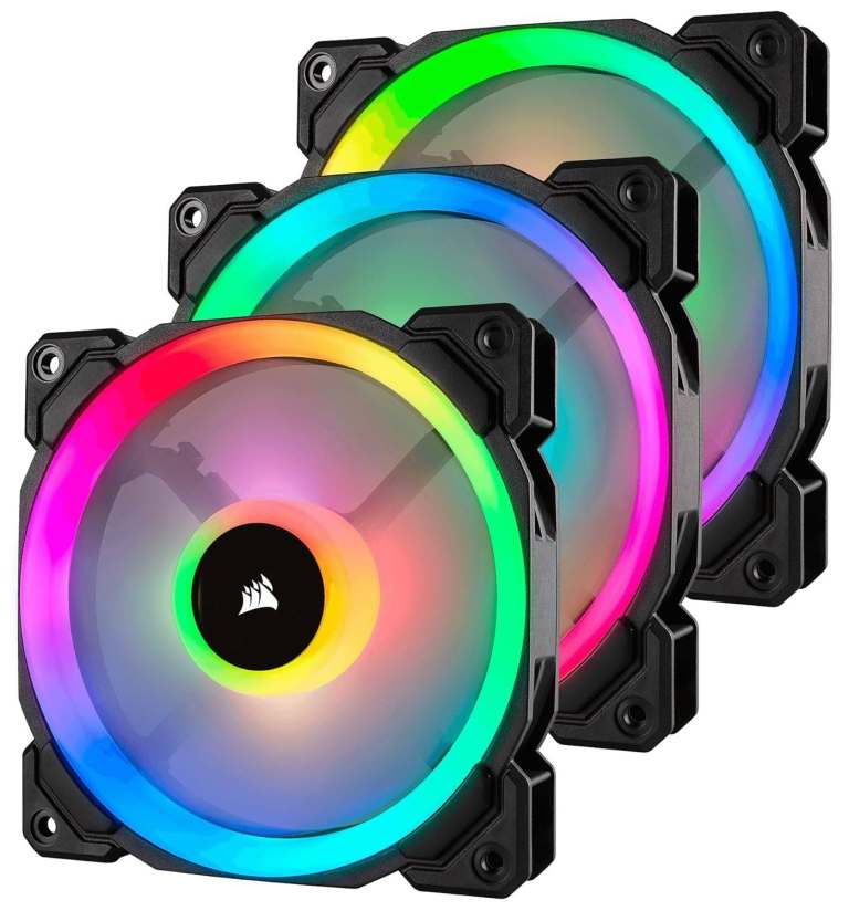 6x Corsair LL120 RGB 120mm Dual Light Loop RGB LED PWM Fans