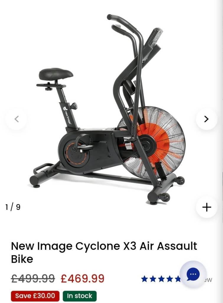 New Image Cyclone X3 Air Assault Bike – Excellent Condition