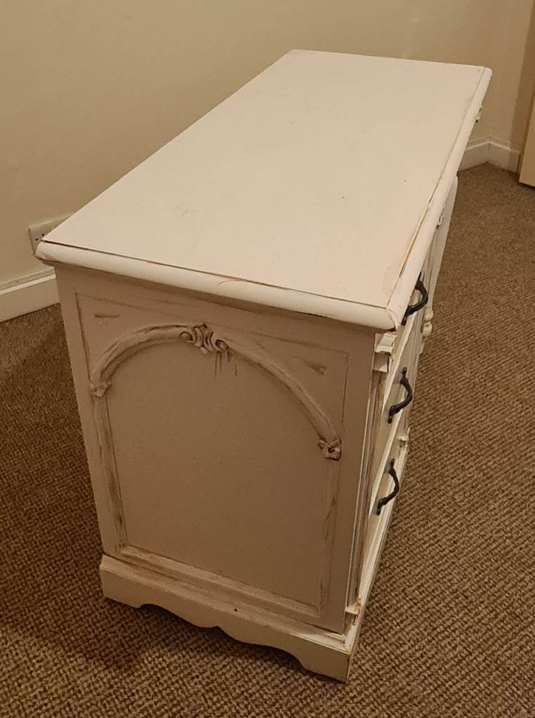 Large pine bedroom set, double wardrobe, chest of drawers and dressing table