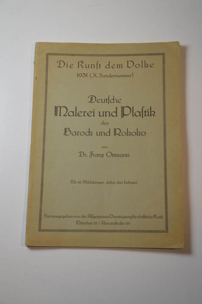 Baroque and Rococo Design Styles 1931 Deutfche Magazine by Dr. Franz Ottmann