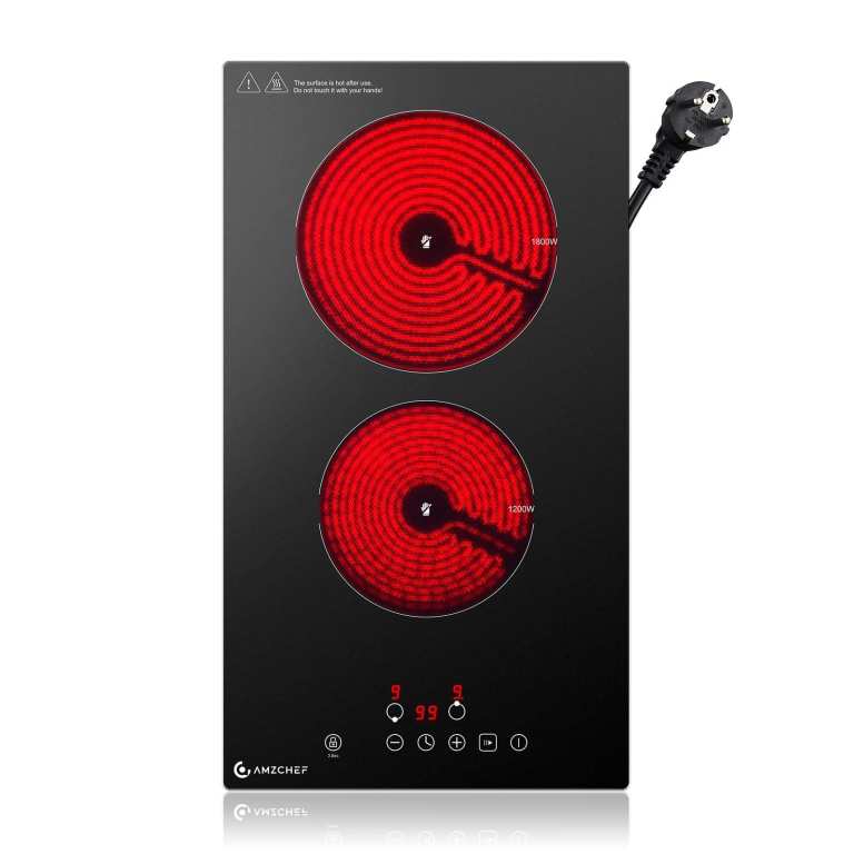 (NEW) Portable Ceramic 2 Zone Electric Hob 3000W