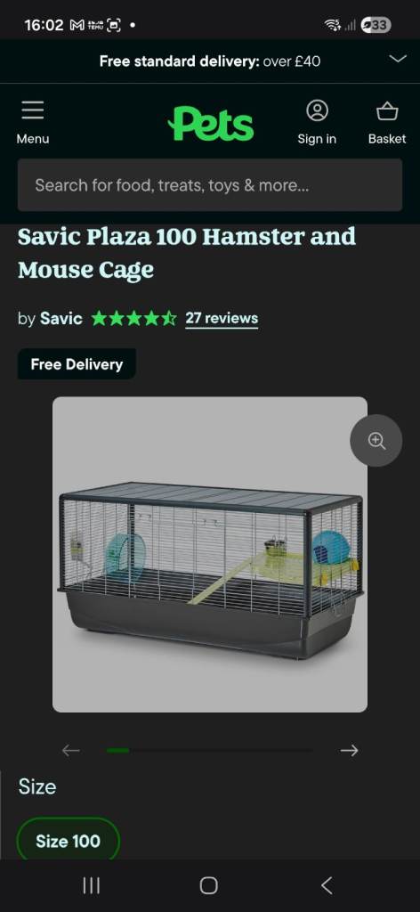 Hamster cage 
