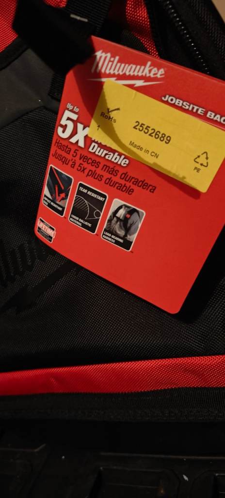 Milwaukee tool bag