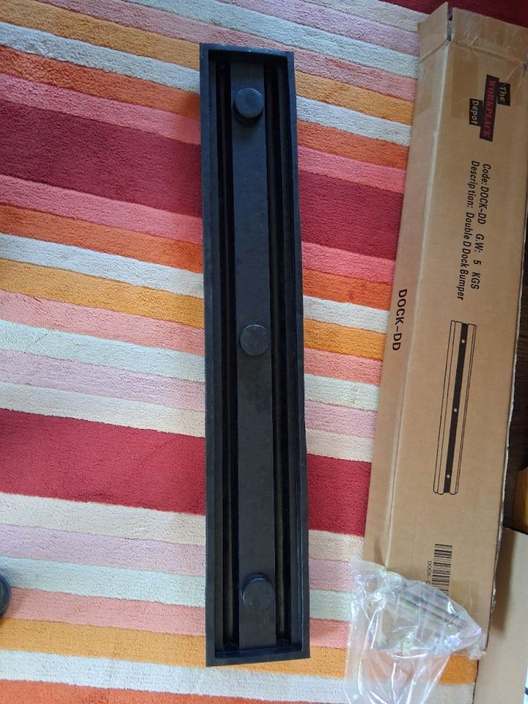 Rubber Wall Bumper Protection Strip plus fixings BRAND NEW - SKU CODE: DOCK-DD