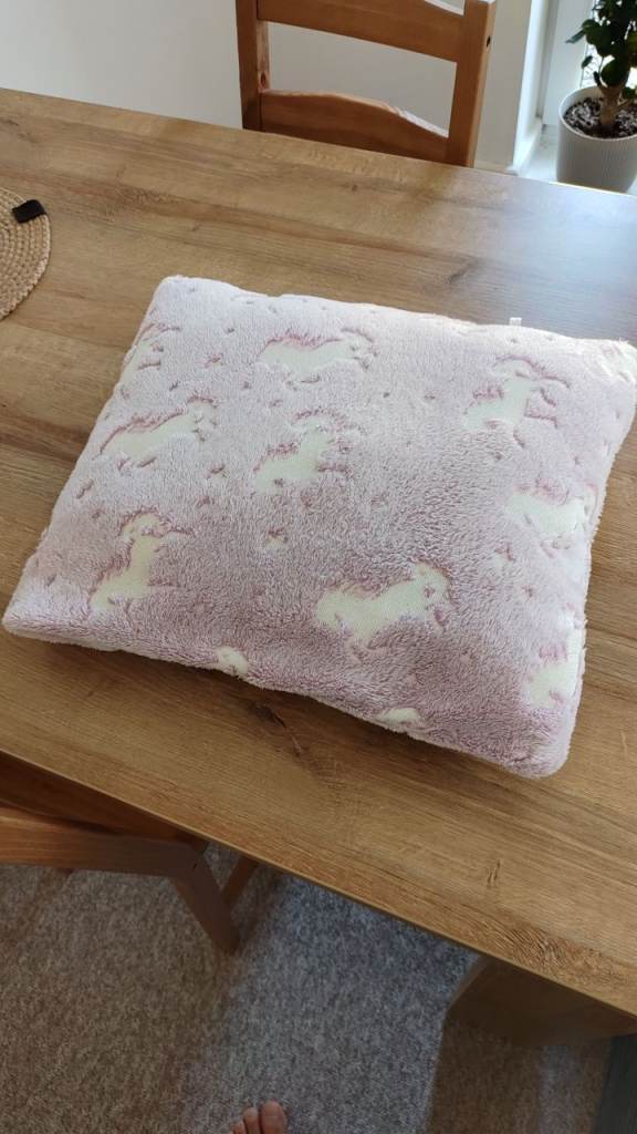 Soft Pink Decorative Cushion – Good Condition