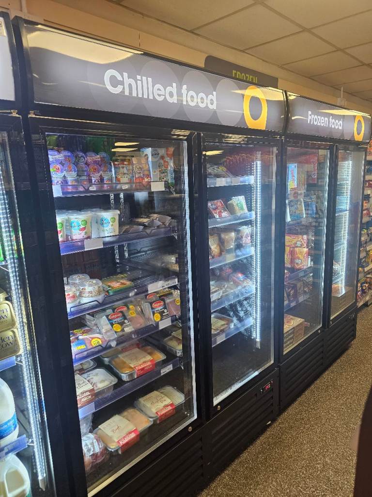 2 shop fridges & 1 freezer