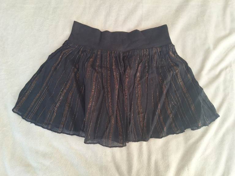 Black And Gold Skirt H&M Size 8